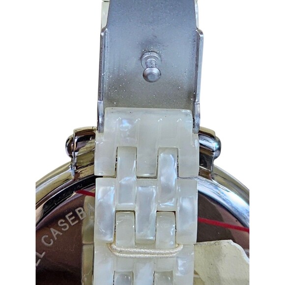 Fossil Heather Three Hand Resin Watch Pearlized White Jr1407 WOMEN'S NWT - Picture 4 of 7